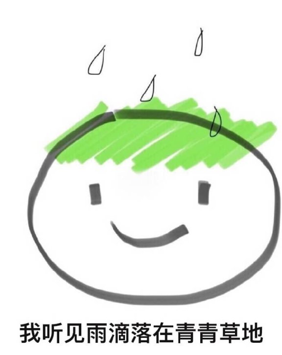 我听见雨滴落在青青草地是什么意思